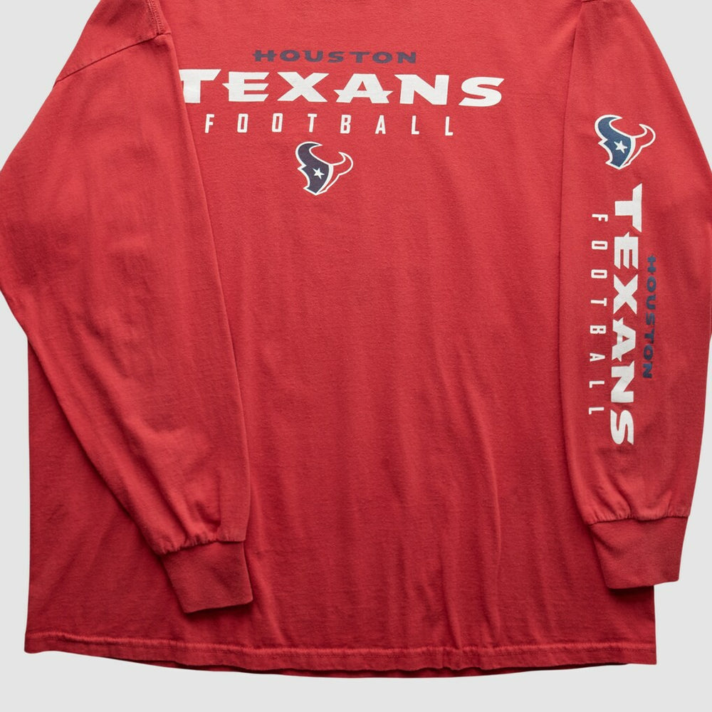 Houston Texans NFL 2000s Long Sleeve T-shirt Red Vintage - Fanatics
