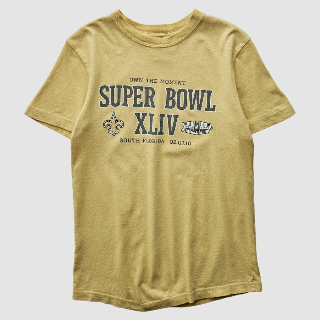 New Orleans Saints Reebok 2010 T-shirt Yellow Vintage - Fanatics