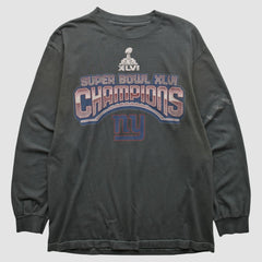 New York Giants 2012 Long Sleeve T-shirt Black Vintage - Fanatics