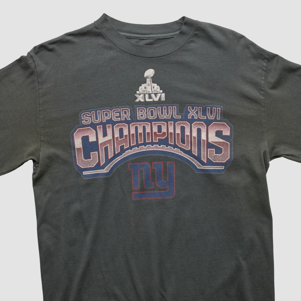 New York Giants 2012 Long Sleeve T-shirt Black Vintage - Fanatics