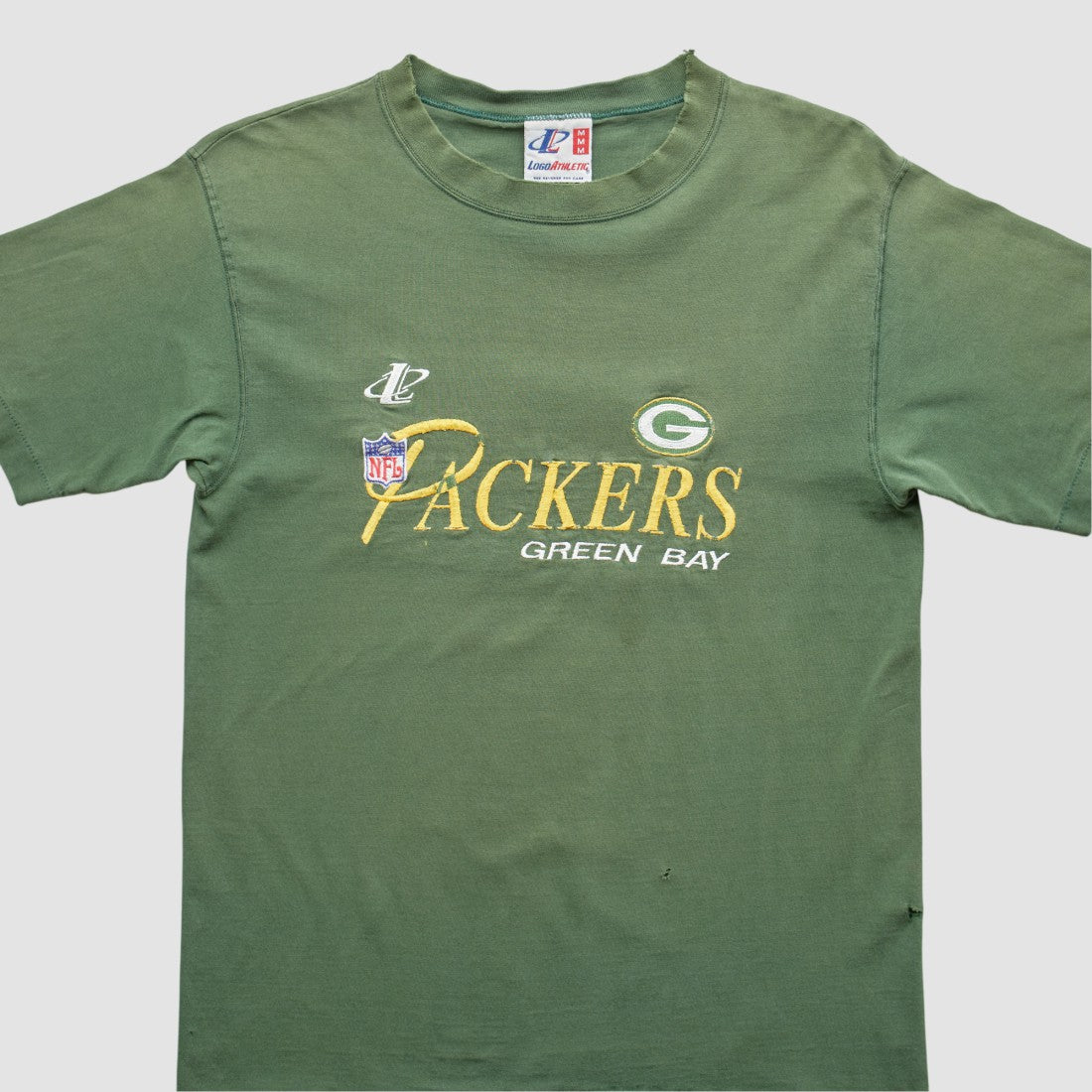 Green Bay Packers Logo Athletic 90s T-shirt Green Vintage - Fanatics