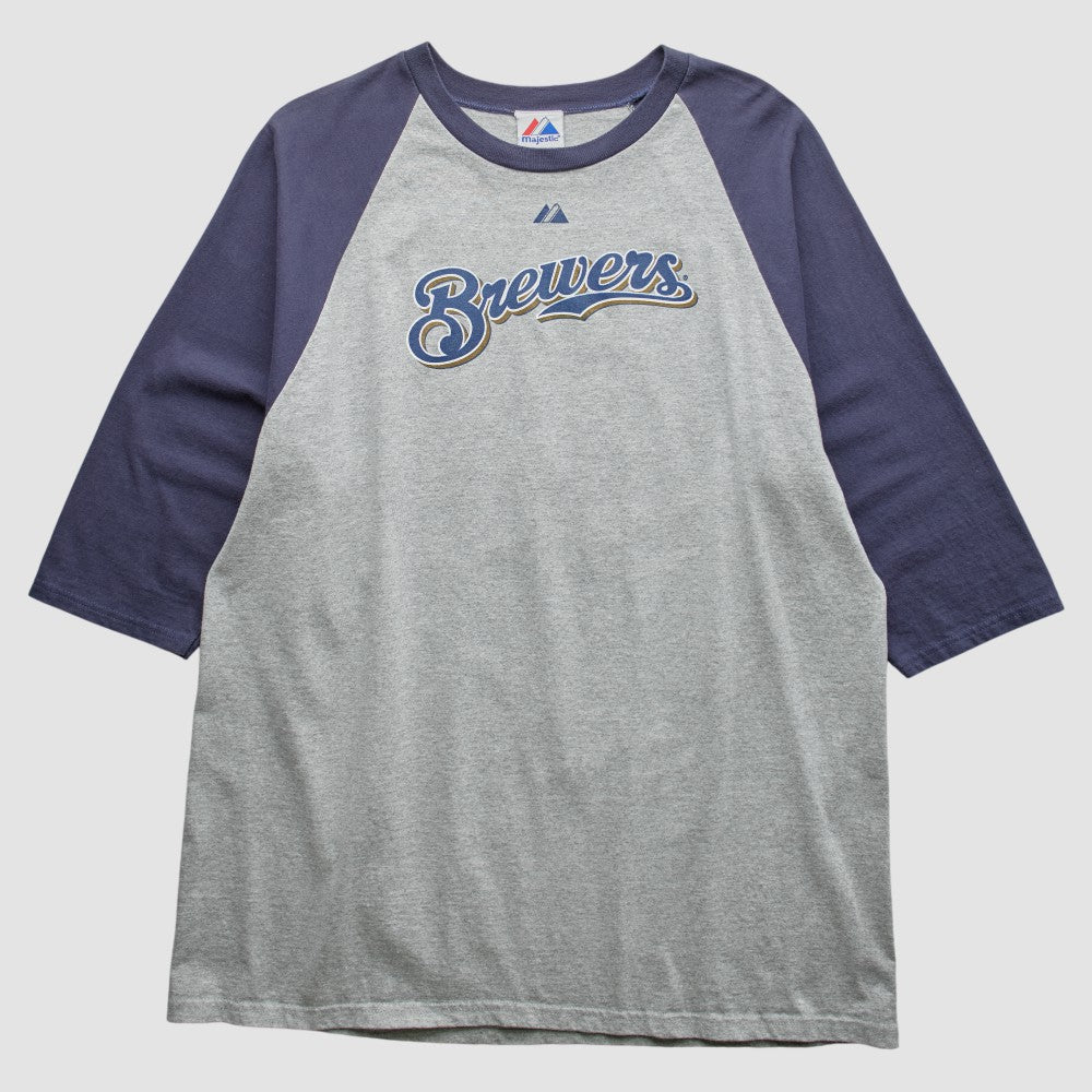 Milwaukee Brewers Majestic 2000s T-shirt discount