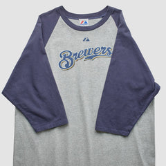 Milwaukee Brewers Majestic 2000s T-shirt discount