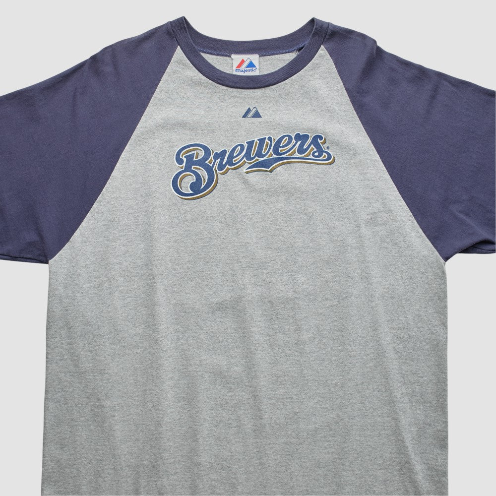 Milwaukee Brewers Majestic 2000s T-shirt discount