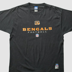 Cincinnati Bengals Reebok 2000s T-shirt Black Vintage - Fanatics