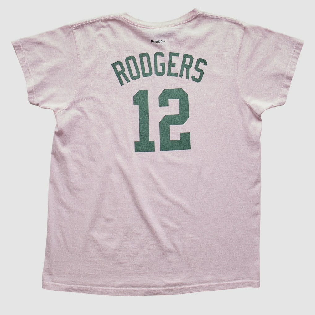 Green Bay Packers Reebok 2010s T-shirt Pink Vintage - Fanatics