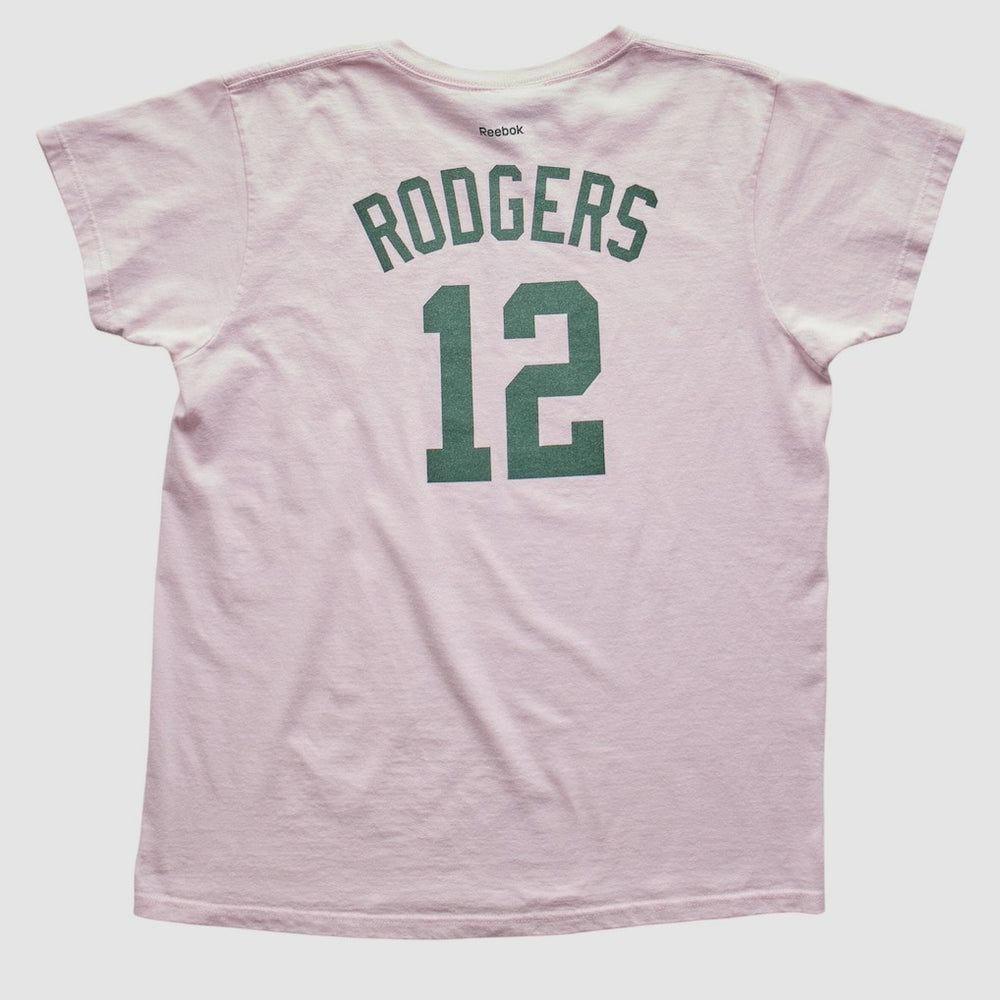 Green Bay Packers Reebok 2010s T-shirt Pink Vintage - Fanatics