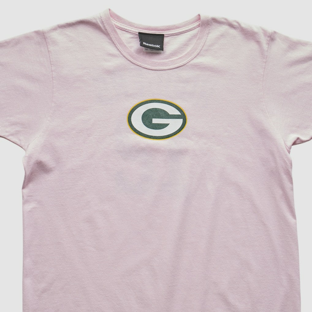 Green Bay Packers Reebok 2010s T-shirt Pink Vintage - Fanatics