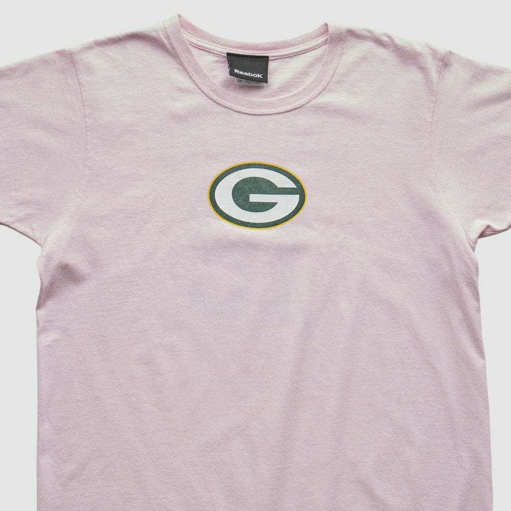 Green Bay Packers Reebok 2010s T-shirt Pink Vintage - Fanatics