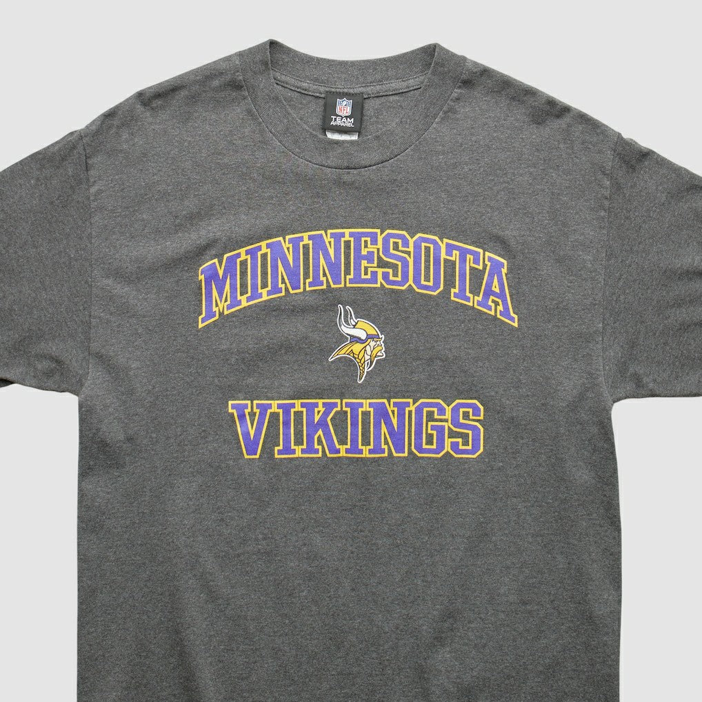 Minnesota Vikings Team Edition Apparel 2010s T-shirt Dark Heather Gray Vintage - Fanatics