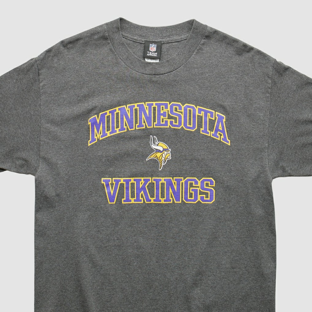 Minnesota Vikings Team Edition Apparel 2010s T-shirt Dark Heather Gray Vintage - Fanatics