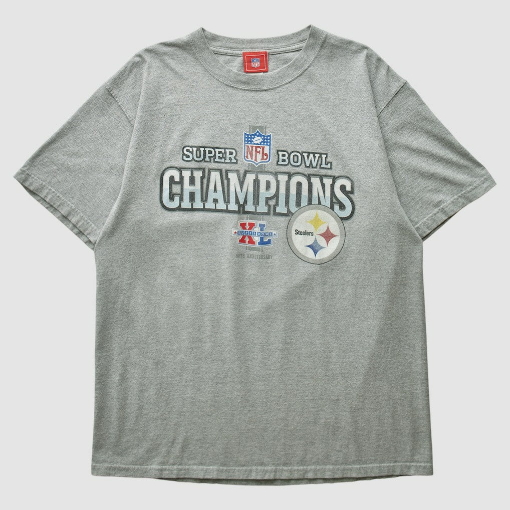 Pittsburgh Steelers NFL 2006 T-shirt Heather Gray Vintage - Fanatics