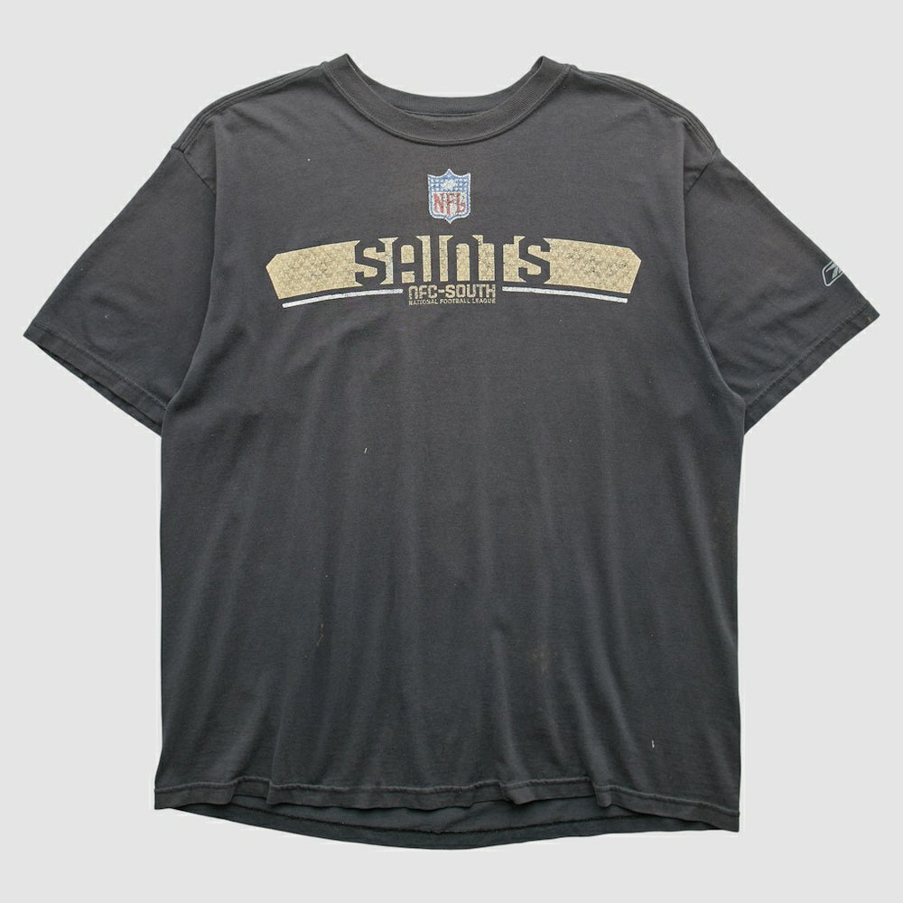 New Orleans Saints Reebok 2000s T-shirt Black Vintage - Fanatics