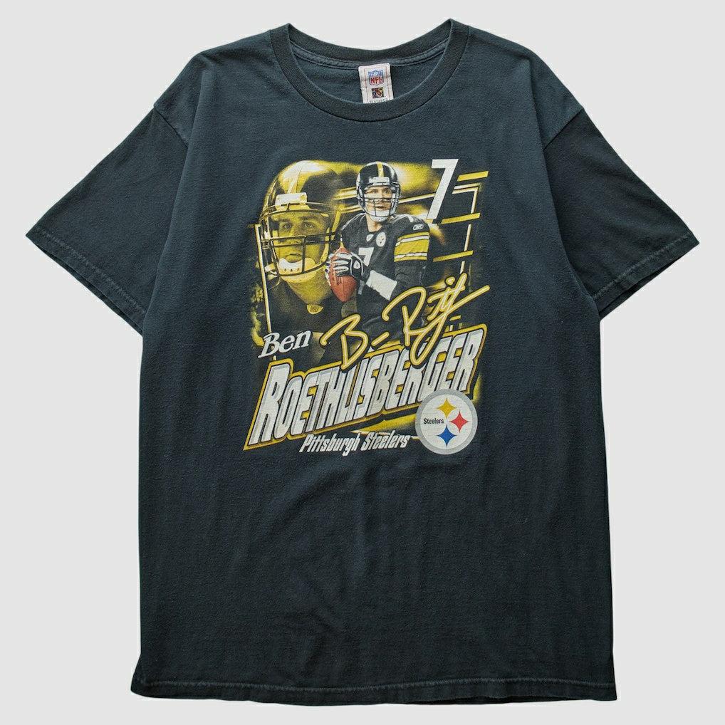 Pittsburgh Steelers NFL 2000s T-shirt Black Vintage - Fanatics