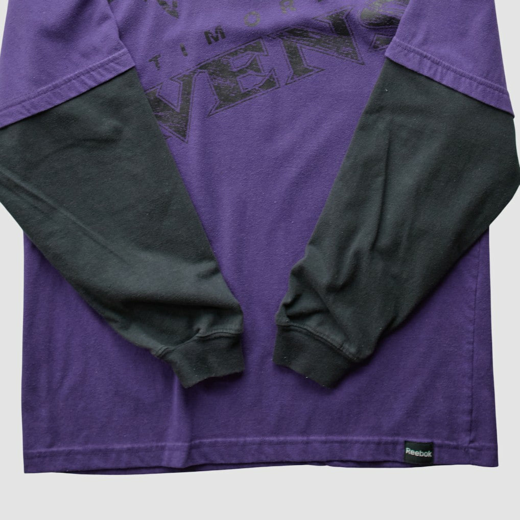 Baltimore Ravens Reebok 2010s Long Sleeve T-shirt Purple Vintage - Fanatics