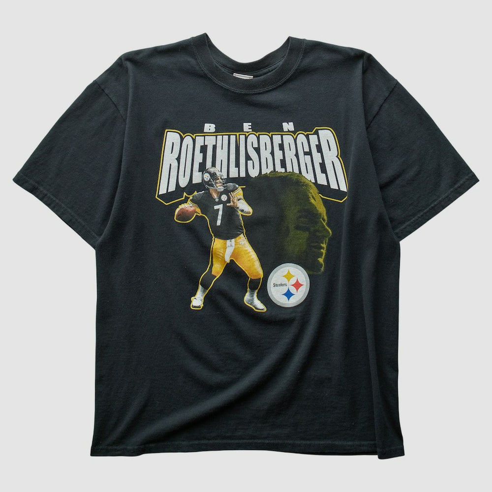 Pittsburgh Steelers NFL 2000s T-shirt Black Vintage - Fanatics