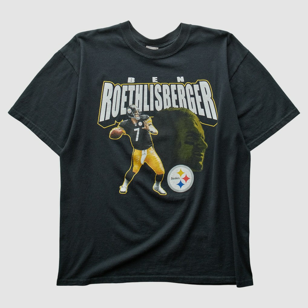 Pittsburgh Steelers NFL 2000s T-shirt Black Vintage - Fanatics