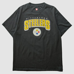 Pittsburgh Steelers NFL 2000s T-shirt Black Vintage - Fanatics