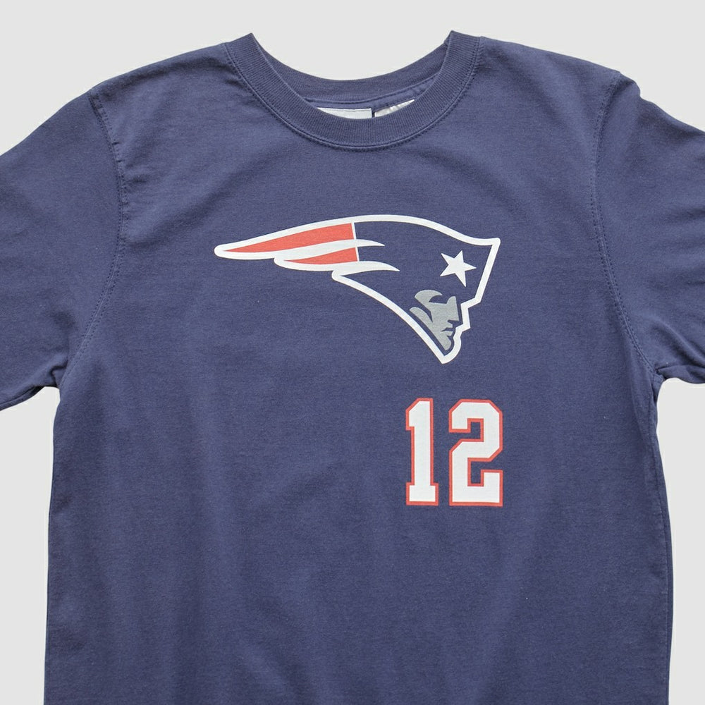 New England Patriots Reebok 2000s T-shirt Navy Vintage - Fanatics