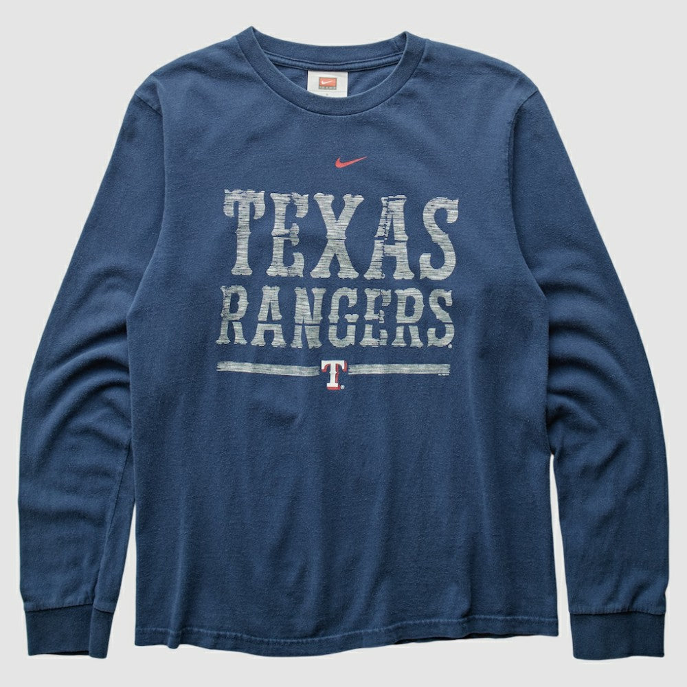Texas Rangers Nike 2000s Long Sleeve T-shirt Sale
