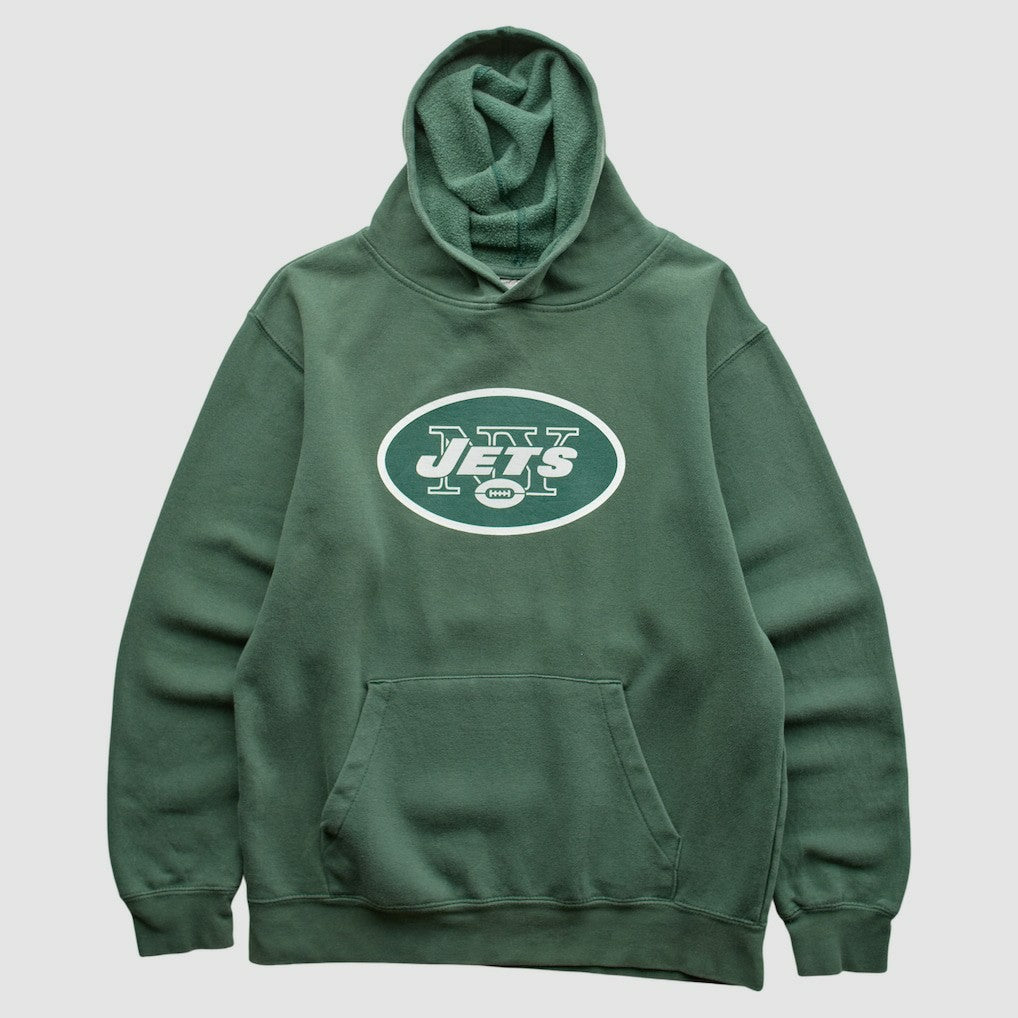 New York Jets NFL 2010s Hooded Sweatshirt Green Vintage - Fanatics