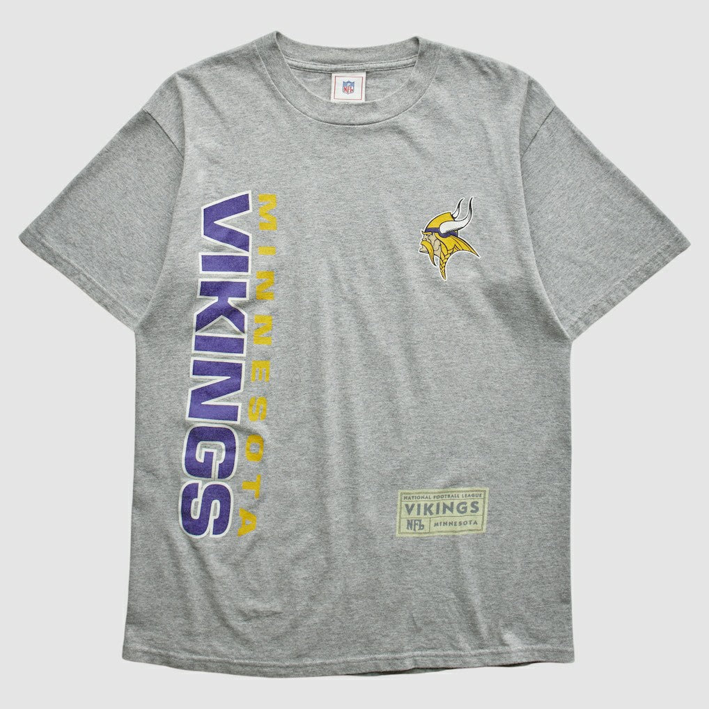 Minnesota Vikings NFL 2000s T-shirt Heather Gray Vintage - Fanatics