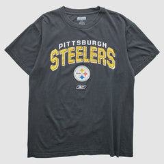 Pittsburgh Steelers Reebok 2000s T-shirt Black Vintage - Fanatics