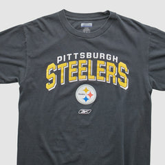 Pittsburgh Steelers Reebok 2000s T-shirt Black Vintage - Fanatics