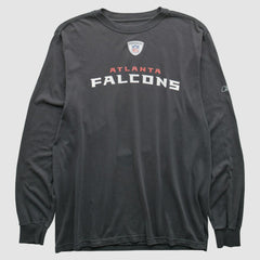 Atlanta Falcons Reebok 2000s Long Sleeve T-shirt Charcoal Vintage - Fanatics