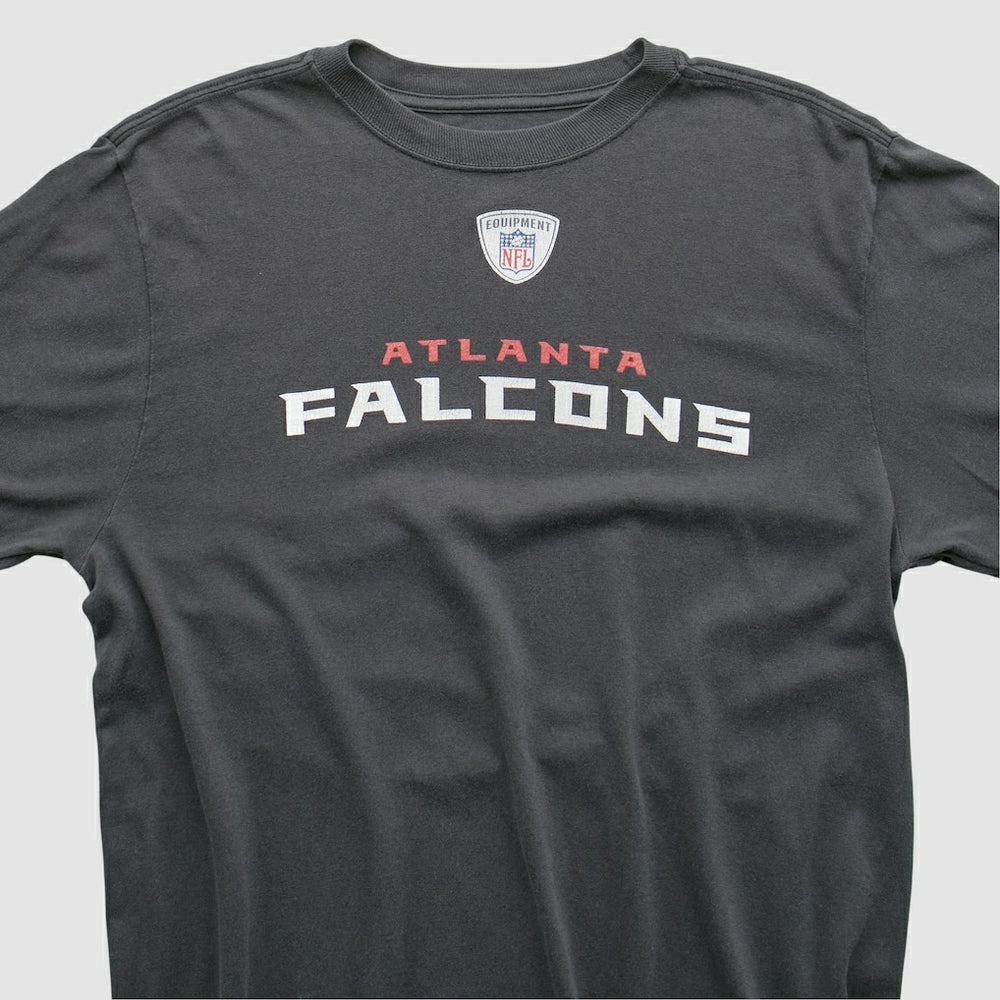 Atlanta Falcons Reebok 2000s Long Sleeve T-shirt Charcoal Vintage - Fanatics