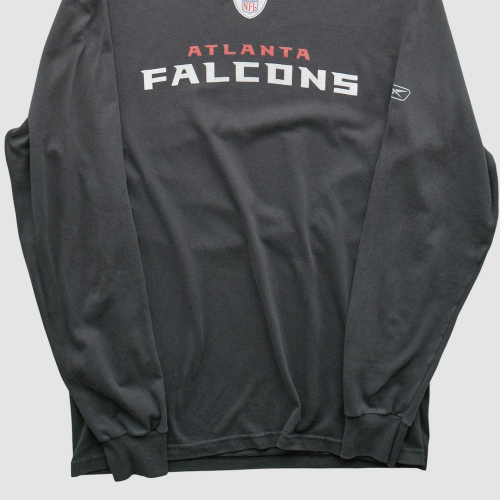 Atlanta Falcons Reebok 2000s Long Sleeve T-shirt Charcoal Vintage - Fanatics