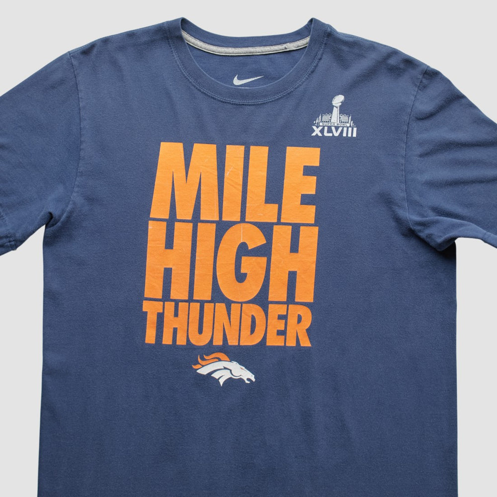 Denver Broncos 2014 T-shirt Navy Vintage - Fanatics