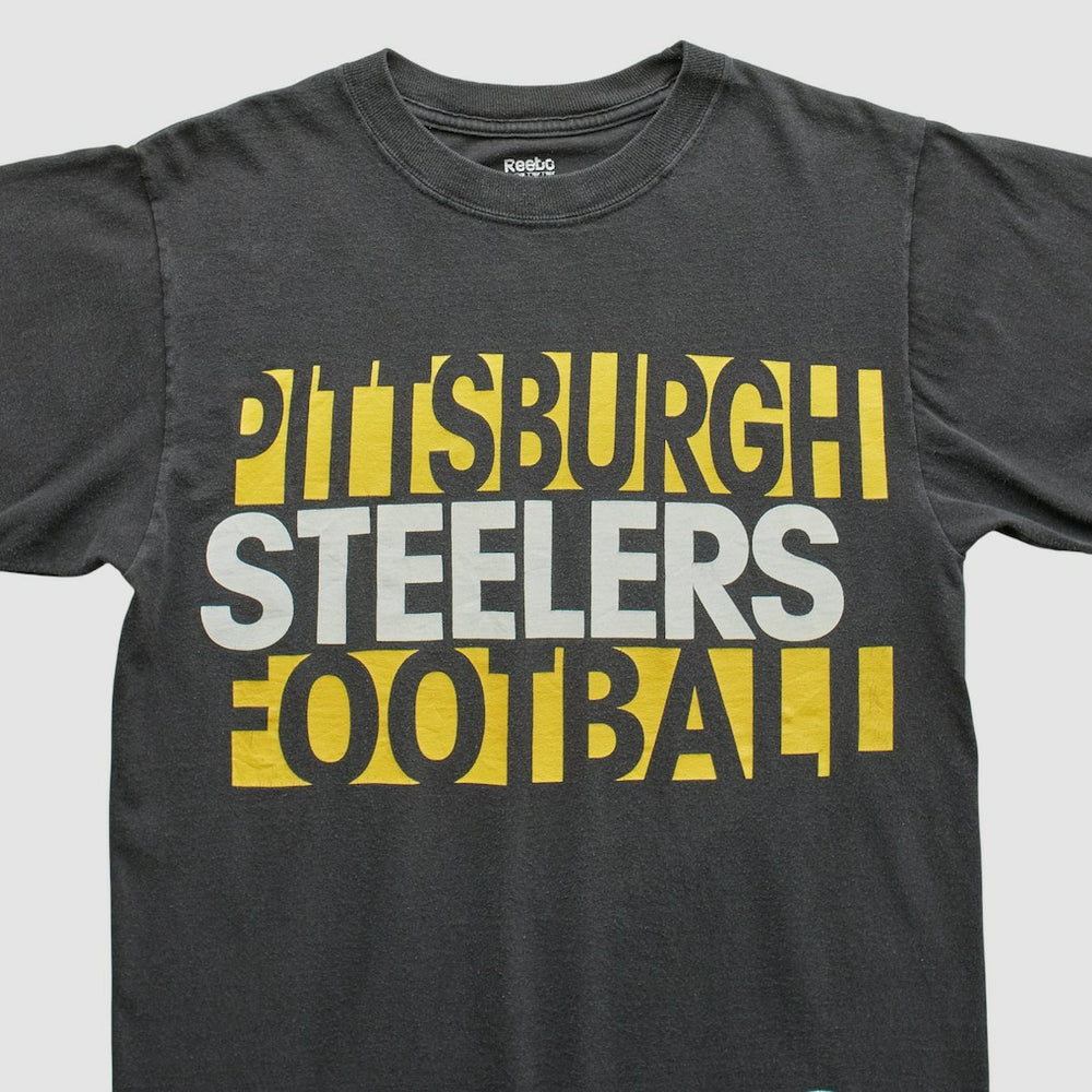 Pittsburgh Steelers Reebok 2000s T-shirt Black Vintage - Fanatics