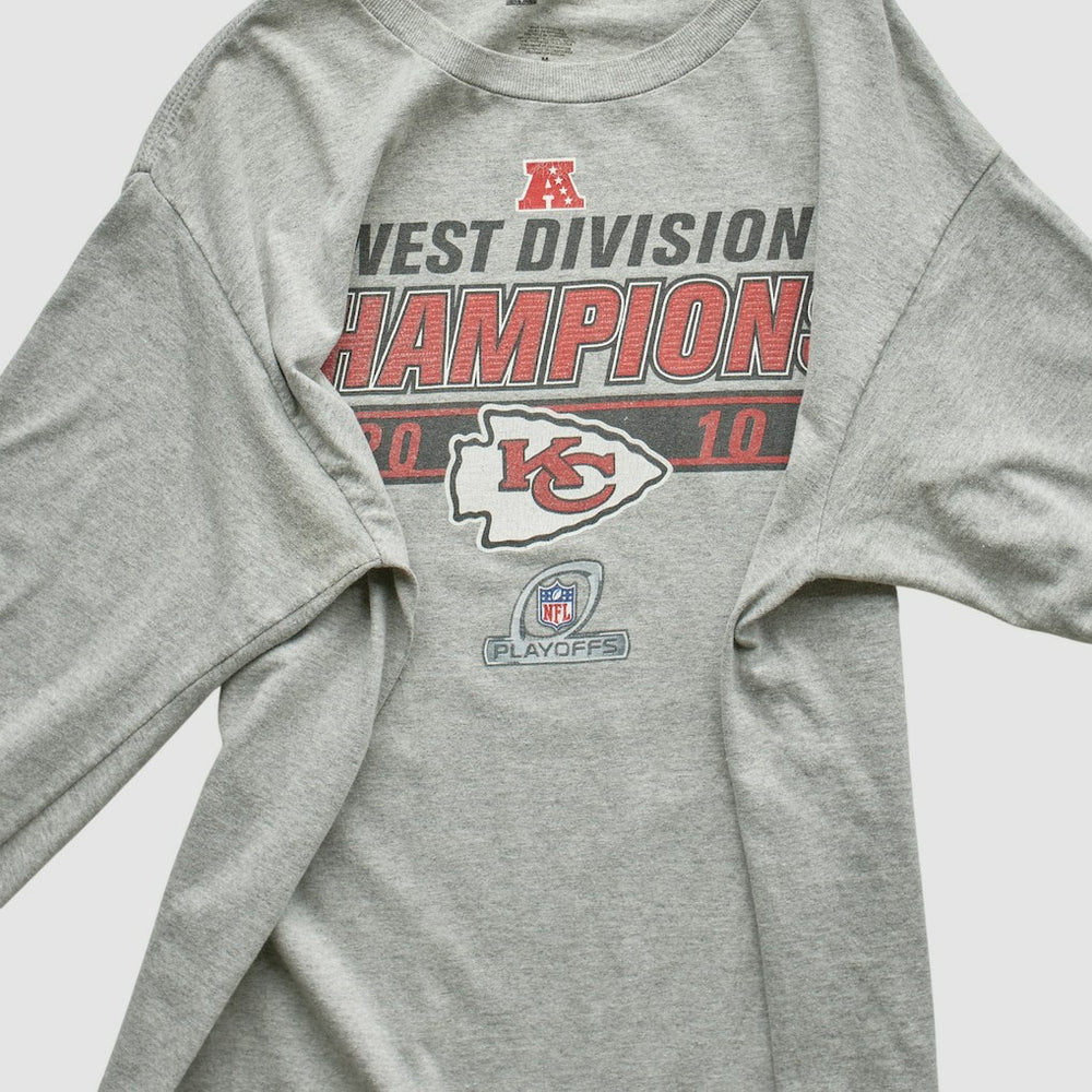 Kansas City Chiefs NFL 2010 Long Sleeve T-shirt Heather Gray Vintage - Fanatics