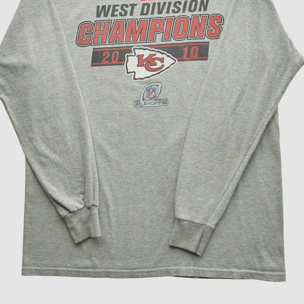 Kansas City Chiefs NFL 2010 Long Sleeve T-shirt Heather Gray Vintage - Fanatics