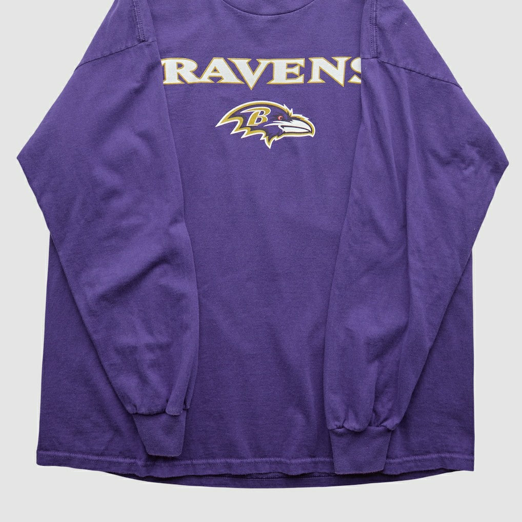 Baltimore Ravens NFL 2000s Long Sleeve T-shirt Purple Vintage - Fanatics