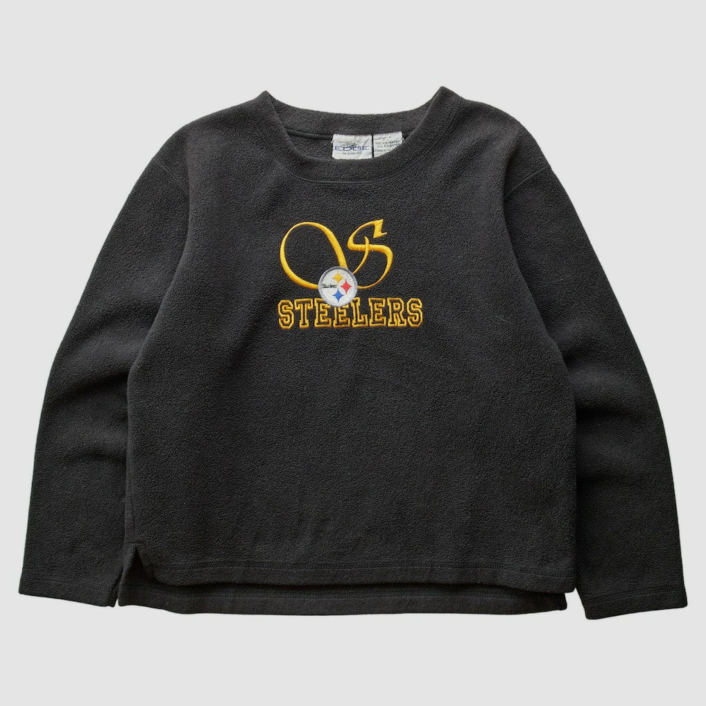 Pittsburgh Steelers Pro Edge 2000s Pullover Sweatshirt Black Vintage - Fanatics