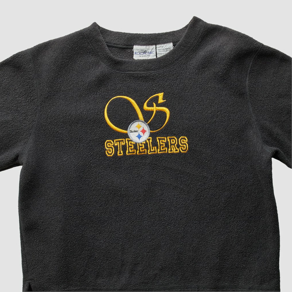 Pittsburgh Steelers Pro Edge 2000s Pullover Sweatshirt Black Vintage - Fanatics