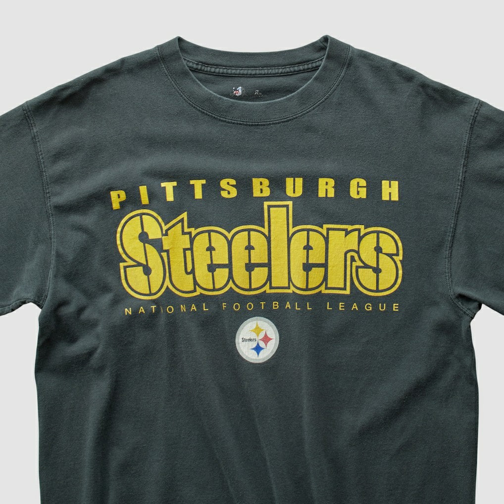 Pittsburgh Steelers NFL 2000s T-shirt Black Vintage - Fanatics