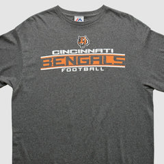 Cincinnati Bengals Majestic 2010s T-shirt Dark Heather Gray Vintage - Fanatics