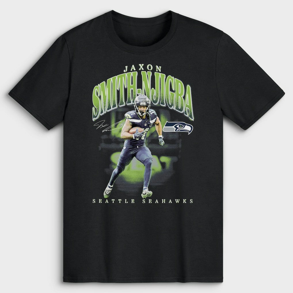 Jaxon Smith-Njigba Seattle Seahawks Player Hype T-Shirt Black - NFL