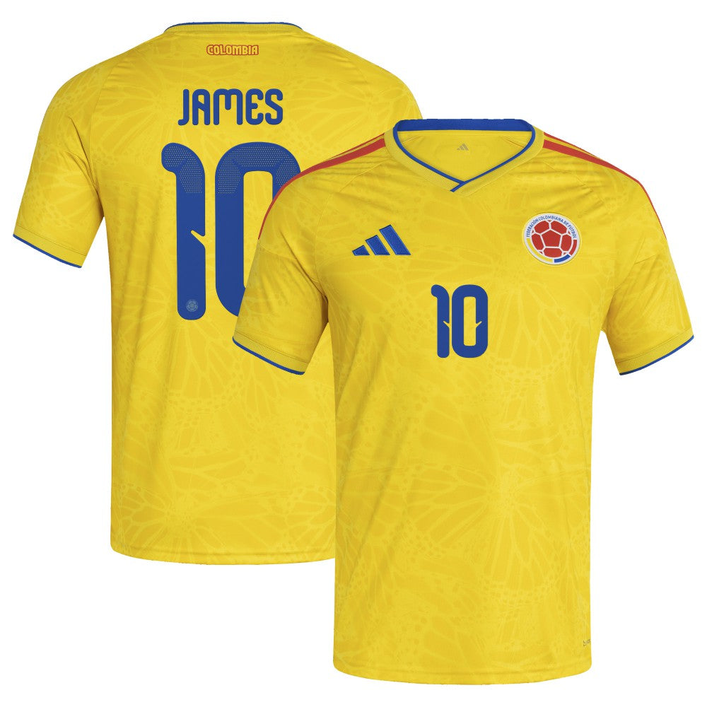 Adidas James Rodriguez Colombia National Team 2026 Home Replica Jerseys - Yellow