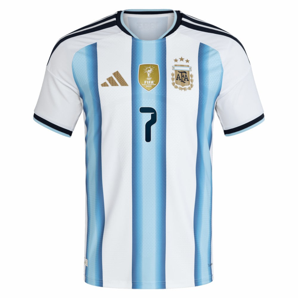 Adidas Rodrigo De Paul Argentina National Team 2026 Home Jerseys - White