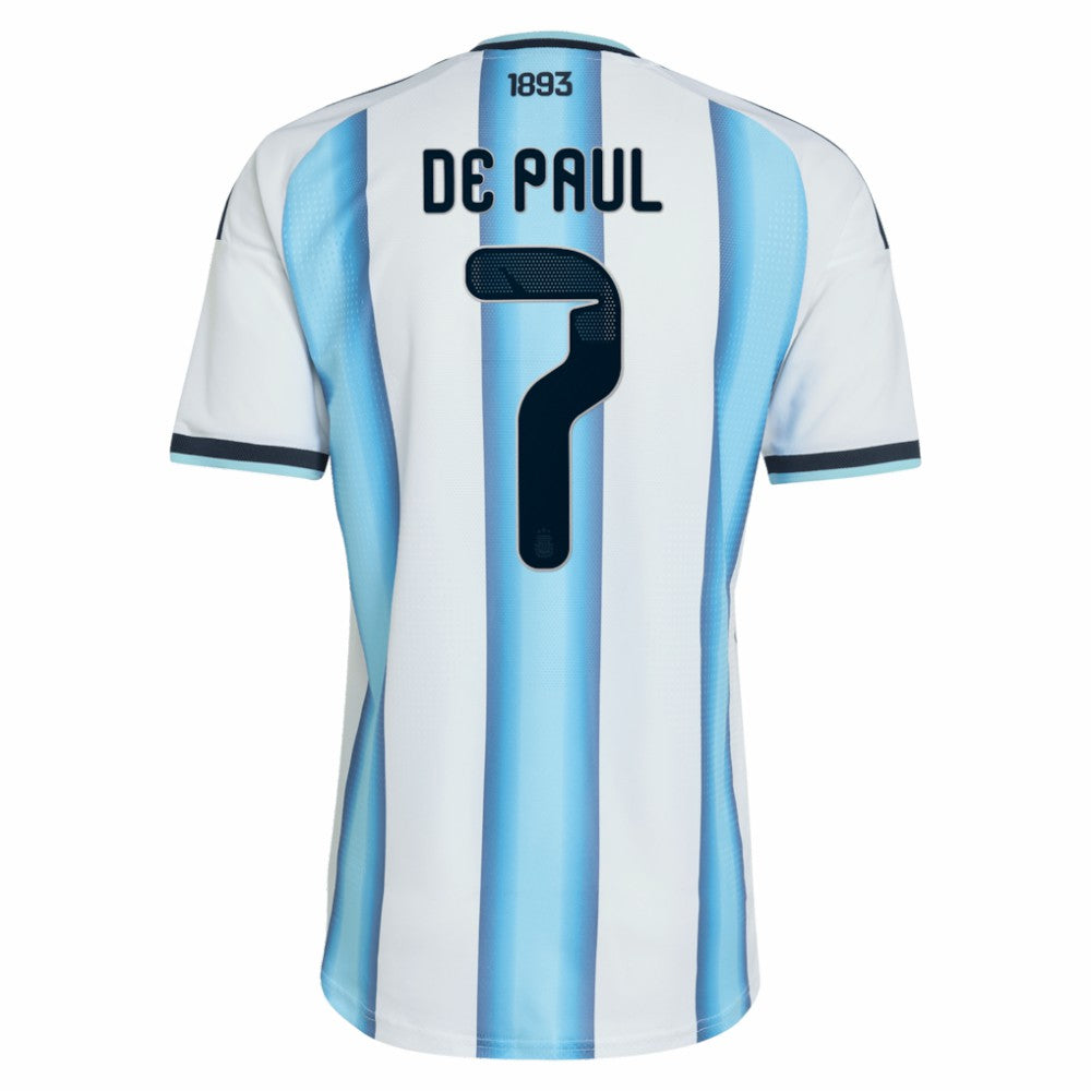 Adidas Rodrigo De Paul Argentina National Team 2026 Home Jerseys - White