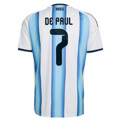 Adidas Rodrigo De Paul Argentina National Team 2026 Home Replica Jerseys - White