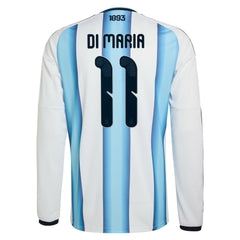 Adidas Angel Di Maria Argentina National Team 2026 Home Replica Long Sleeve Jerseys - White