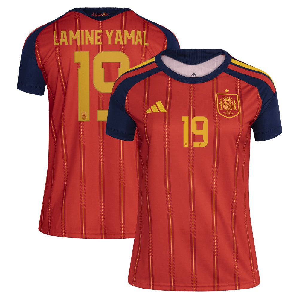 Adidas Lamine Yamal Spain National Team Women's 2026 Home Replica Jerseys - Red