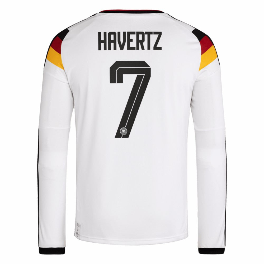 Adidas Kai Havertz Germany National Team 2026 Home Replica Long Sleeve Jerseys - White