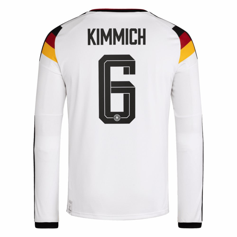 Adidas Joshua Kimmich Germany National Team 2026 Home Replica Long Sleeve Jerseys - White
