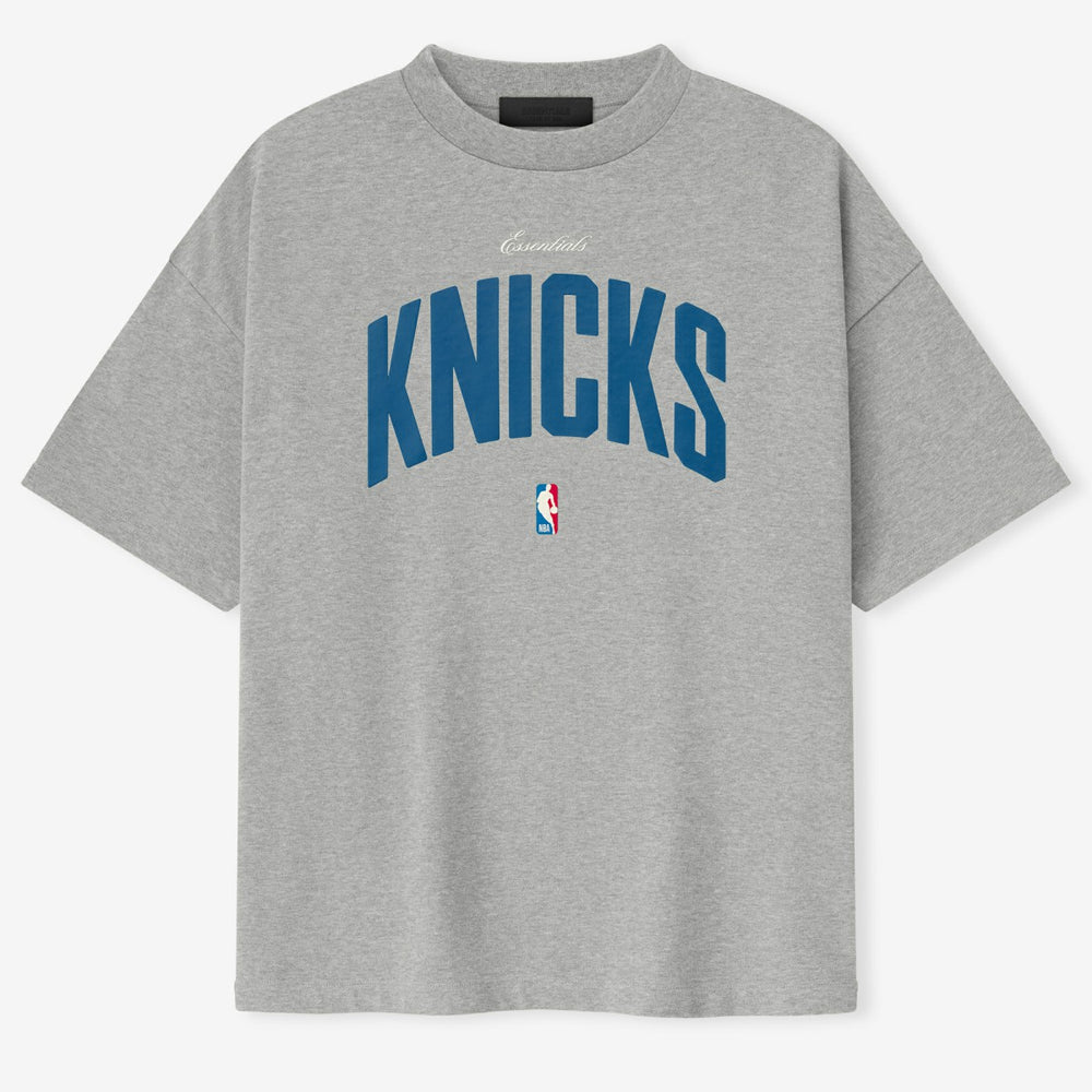 NBA - New York Knicks Fear of God x NBA Unisex 90's T-Shirt - Heather Gray